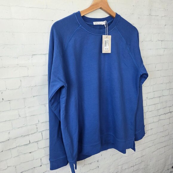 Peter Millar Georgia Vault Lava Wash Crew Sweatshirt Womens Size M Blue NEW - Picture 2 of 6